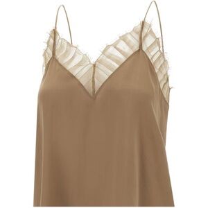 IRO Berwyn Silk & Lace Camisole Top